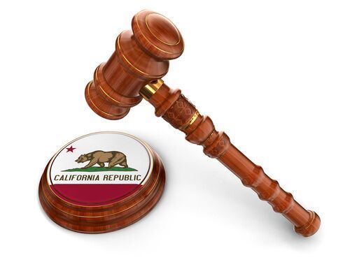 Gavel on CA badge