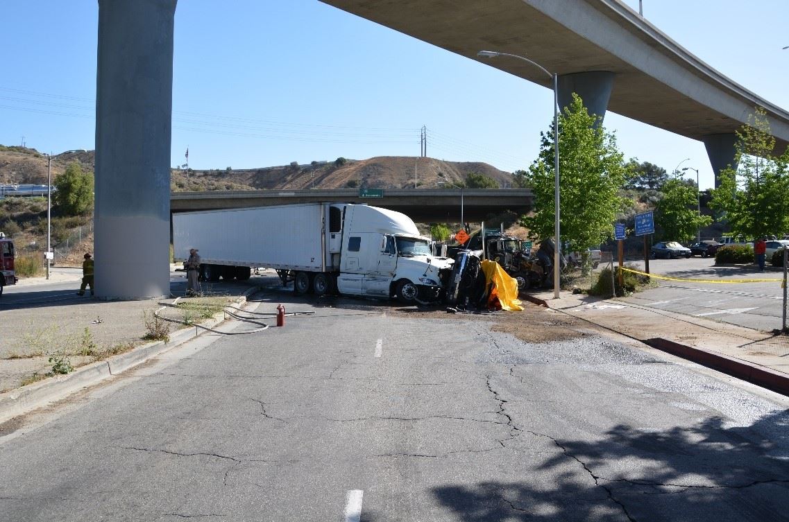 truck accident in Sylmar