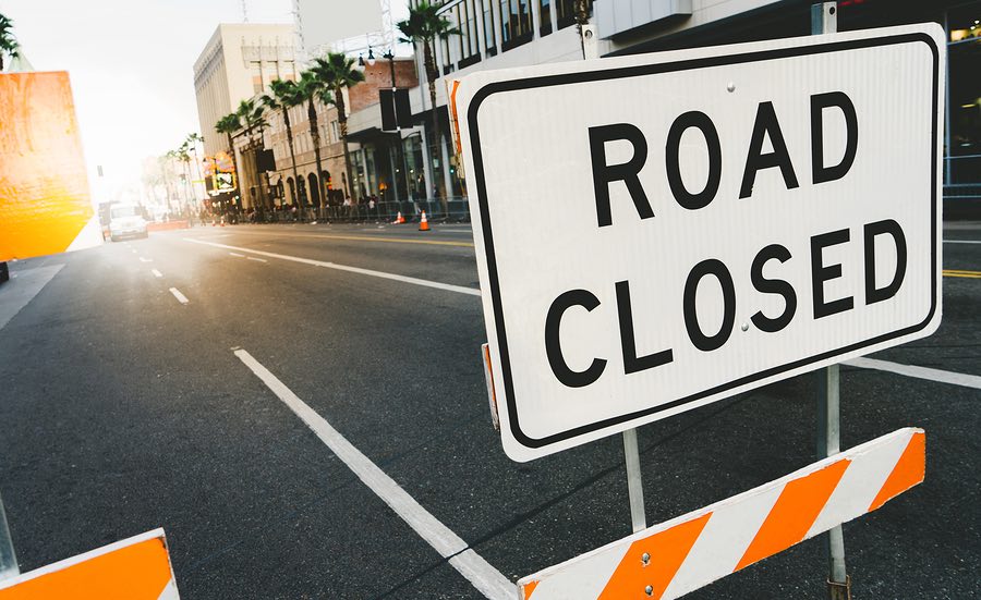 Road Closed Sign